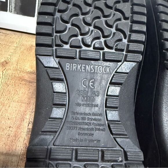 Birkenstock Super Birki Black Slip Resistance Clogs size 43 US 10 Mens - Picture 8 of 10